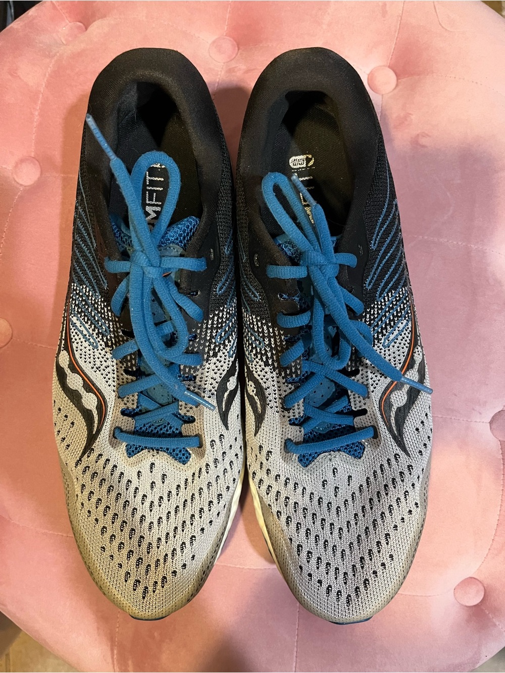 Saucony 🌟 Men's Freedom 3 Athletic Shoes in Black, Gray, Blue
